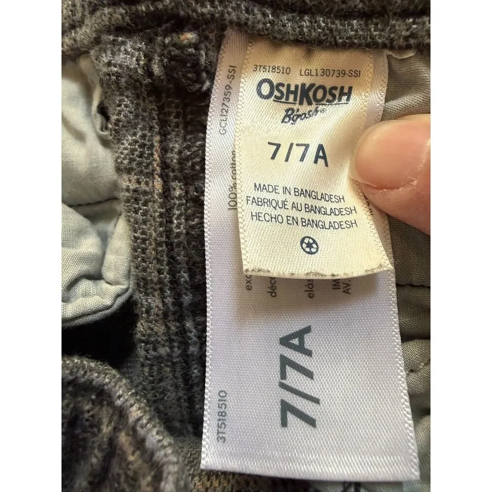 Boys OshKosh | Plaid Trousers | Size 7/7A